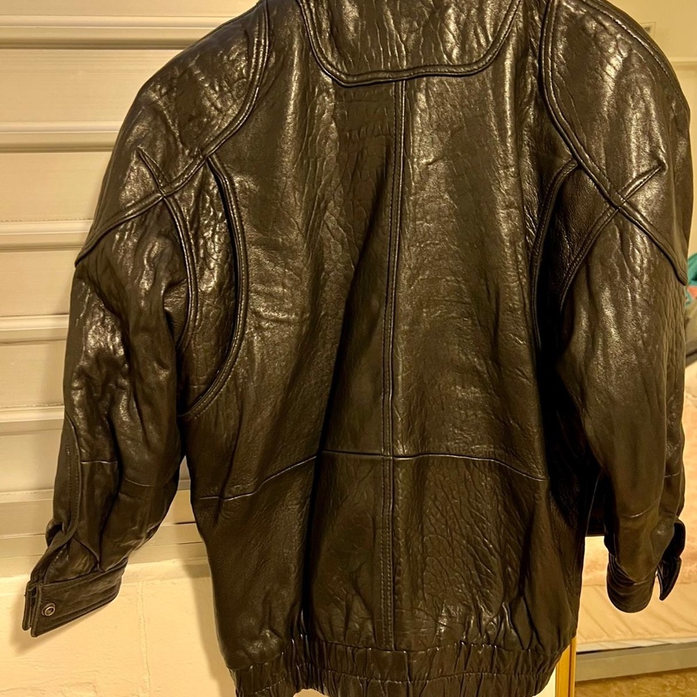 Vintage custom made leather jacket